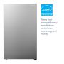 Insignia™ - 4.4 Cu. Ft. Mini Fridge with Glass Door and ENERGY STAR Certification - Gray - Image 2