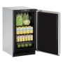 U-Line - 2000 Series 3.4 Cu. Ft. Built-In Mini Fridge - Stainless Solid - Image 3