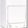 GE - 3.6 Cu. Ft. Stackable Electric Dryer - White on White - Image 1
