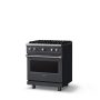 Viking - 30 in. Wide Pro 5 Series 4.0 Cu. Ft. Freestanding Sealed 4 Burner Liquid Propane Gas Convection Range - Cast Black - Cast Black - Image 2