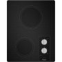 Whirlpool - 15 in. Wide 2 element Electric Cooktop - Black - Image 2