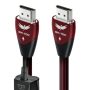 AudioQuest - FireBird 48 9.8' 4K-8K-10K 48Gbps In-Wall Rated HDMI Cable - Black/Red Stripes - Image 1