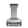 Forno Appliances - 30 inches - Externally Vented - Wall Range Hood - Silver - Image 1