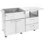 Lynx - 54" Mobile Kitchen Cart - Stainless Steel - Image 1