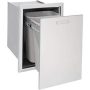 Lynx - Outdoor Trash and Recycle Center - Silver - Image 2