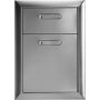 Lynx - Ventana Double Drawers - Stainless Steel - Image 2