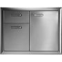 Lynx - Ventana 30" Built-In Access Door and Double Drawer Combination - Stainless Steel - Image 2