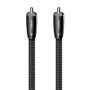 AudioQuest - Carbon Coax 7.75' Digital Digital Audio Cable with RCA to RCA Connectors - Gray on Black - Image 1