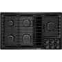 JennAir - 36 in. Wide 5 Burner Built-In Gas Cooktop - Black - Image 1
