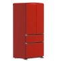Forno Appliances - 33 in. Wide Luigi 18 Cu. Ft. French Door Refrigerator with Handle-free Design - Red - Image 2