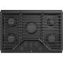 GE - 30 in. Wide 5 Burner Built-In Gas Cooktop with Dishwasher-Safe Grates - Black - Image 1