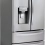 LG - 36-in Wide 27.8 Cu. Ft. 4-Door French Door Smart Refrigerator with Double Freezer Drawers - Stainless Steel - Image 2