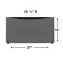 Electrolux - Luxury-Glide Pedestal with Spacious Storage Drawer - Denim Blue - Image 4