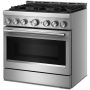 KitchenAid - 36 in. Wide 5.1 cu. ft. Range with Air Fry - Image 4