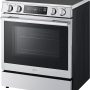 LG - 30-in 6.3 Cu. Ft. Slide-in Elec Induction True Convect Smart Range w/4 Elements, WideView Window and Flex Control Knobs - Stainless Steel - Image 2