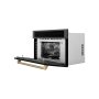 ZLINE - Autograph 30 in. 1.6 cu ft. Built-in Convection Microwave Oven in Black Stainless and Champagne Bronze Helix Handle - Black Stainless Steel - Image 3