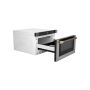 ZLINE - Autograph 24 in. 1.2 cu. ft. Built-in Microwave Drawer and Champagne Bronze Helix Handle - Stainless Steel - Image 3