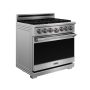Thor Kitchen - 36 in. Wide 6 Burner 6.0 Cu Ft. Freestanding Gas Range with Infrared Broiler - Stainless Steel - Image 2