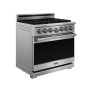 Thor Kitchen - 36 in. Wide 6 Burner 6.0 Cu Ft. Freestanding Liquid Propane Gas Range with Infrared Broiler - Stainless Steel - Image 2