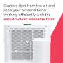 Frigidaire - 115V 14,000 BTU 450 Sq. Ft. Portable Air Conditioner with 12,000 BTU Supplemental Heat Function - White - Image 4