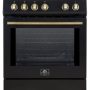 Forno Appliances - 30 in. Wide 4 Elements Leonardo Espresso 5 cu.ft. Slide-In Electric Induction Convection Range with Customizable Handles - Black - Image 1