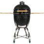 Coyote - Asado Charcoal Smoker with Cart and Side Shelves - Black - Image 1