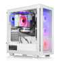 Thermaltake - LCGS View 1460TS-350 Gaming Dsktp Intel Core i7-14700F 2025 32GB DDR5 Memory NVIDIA GeForce RTX 5060 Ti 8GB 1TB NVMe M2 - White - Image 1