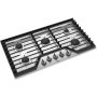 Whirlpool - 36 in. Wide 5 burners Gas Cooktop - Stainless Steel - Image 2