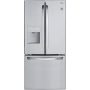 LG - 30-in Wide 21.8 Cu. Ft. French Door Refrigerator with External Water Dispenser - Stainless Steel - Image 1
