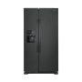 Amana - 34 in. Wide 21.4 cu. ft. Side-by-Side Refrigerator - Black - Image 1