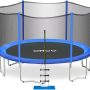 ORCC 1200LBS Weight Capacity Trampoline 16 15 14 12 10 8 FT for Kids with Safety Enclosure Net for Children Adults Outdoor Yard Trampolines - Image 1