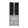 Forno Appliances - Campania 120-Bottle Built-In Dual Zone Wine Cellar & Beverage Cooler - Stainless Steel - Image 1