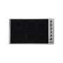 Viking - 37 in. Wide 6 Element Professional 5 Series Electric Cooktop - Stainless Steel/Black Glass - Image 1