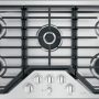 Café - 36 in. Wide 5 Burner Built-In Gas Cooktop, Customizable with White LED Backlit, Heavy-Duty Knobs - Stainless Steel - Image 1