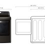 LG - 7.3 Cu. Ft. Smart Electric Dryer with Steam and Sensor Dry - Black Steel - Image 3