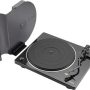 Denon - DP-400 Semi-Automatic Analog Turntable with Speed Auto Sensor, Supports 33 1/3, 45, 78 RPM (Vintage) Speeds - Black - Image 1