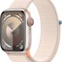 Apple Watch Series 9 (GPS + Cellular) 41mm Starlight Aluminum Case with Starlight Sport Loop with Blood Oxygen - Starlight (AT&T) - (2023) - Image 1