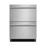 JennAir - RISE 4.7 Cu. Ft. Built-In Mini Fridge - Stainless Steel - Image 1