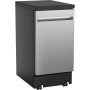 GE - 18" Portable Dishwasher - Stainless Steel - Image 2