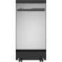 GE - 18" Portable Dishwasher - Stainless Steel - Image 1