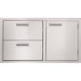 Viking - 36" Double Drawer and Access Door Combo - Stainless Steel - Image 1