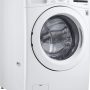 LG - 4.5 Cu. Ft. High Efficiency Stackable Front Load Washer with 6Motion Technology - White - Image 3