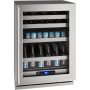 U-Line - 5 Class 14-Bottle Dual Zone Wine Cooler - Stainless Steel - Image 1