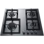 Summit Appliance - 24 in. Wide 4 Burner Built-In Gas Cooktop - Stainless Steel - Image 1