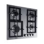 Summit Appliance - 24 in. Wide 4 Burner Built-In Gas Cooktop - Stainless Steel - Image 2