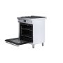 Bosch - 800 Series 30 in. Wide 3.7 Cu. Ft. Freestanding Gas Convection Range with Self-cleaning and 5 Dual Flame Ring Burners - Stainless Steel - Image 3