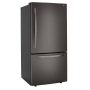 LG - 33-in Wide 25.5 Cu. Ft. Bottom Freezer Refrigerator with Ice Maker - Black Stainless Steel - Image 2