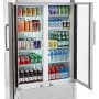 Premium Levella - 40 in. Wide 18.0 cu. ft. 2-Door Commercial Merchandiser Refrigerator Glass-Door Beverage Display Cooler - Silver - Image 2