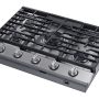 Dacor - 30 in. Wide 5 Burner Transitional Built-In Gas Cooktop withSimmerSear, Liquid Propane Convertible - Silver Stainless Steel - Image 2