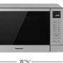 Panasonic - 1.1 Cu.Ft 1000 Watt GN68KS 2-in-1 Inverter Microwave Oven with FlashXpress Broiler - Stainless Steel - Image 2